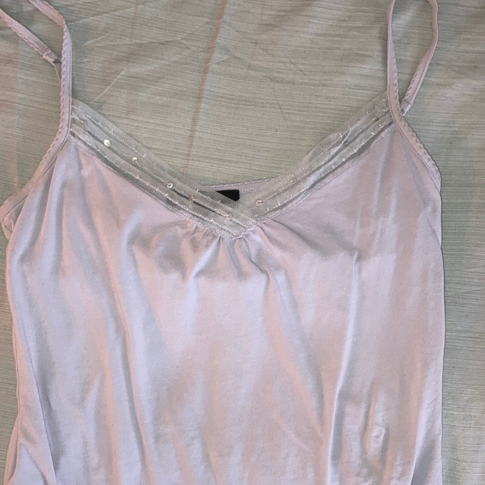 Lavender colored tank top